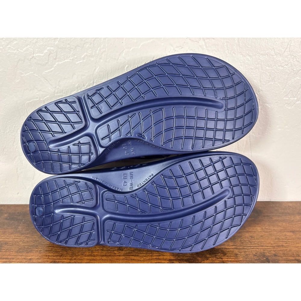 Oofos OOriginal Unisex Navy Recovery Sandal M10 W12 Style 1000 NWT - Picture 8 of 8